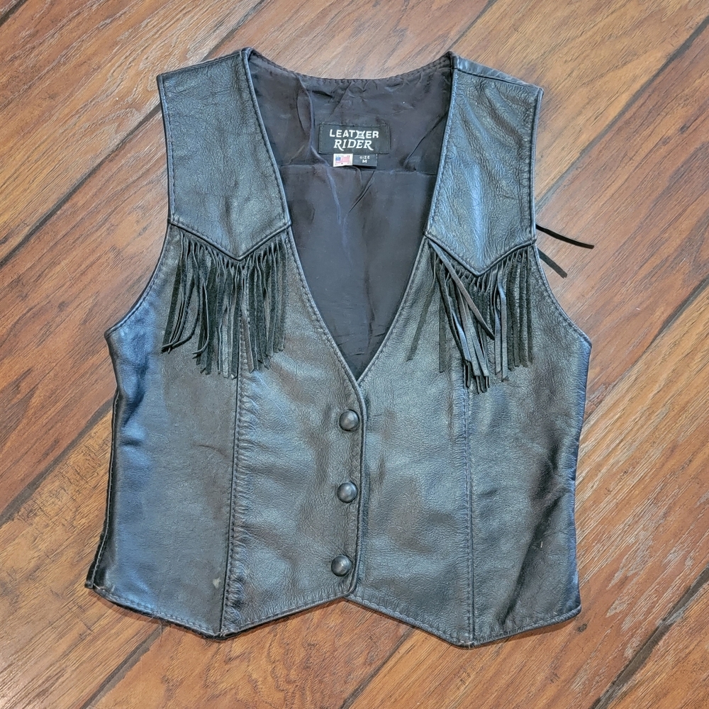 Leather Rider vest